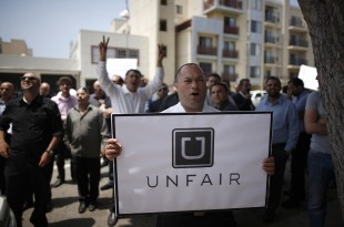 Uber-drivers-protest