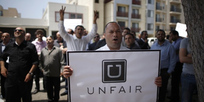 Uber-drivers-protest