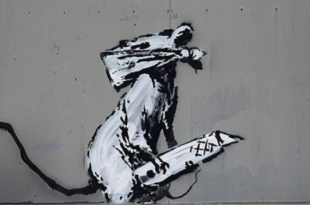 Banksy-Paris-Beaubourg-Centre-Pompidou